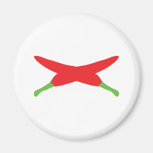 red chili peppers crossed magnets