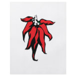 Red Chili Peppers On a String Graphic Flyer