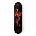 Red Chinese Dragon Skateboard