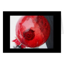 Red Christmas Ball Card