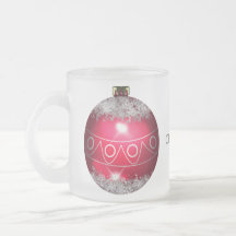 Red Christmas Ball Mug
