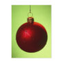 Red Christmas Bauble Postcard