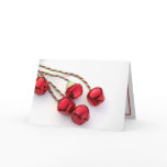 Red Christmas Bells Holiday Card