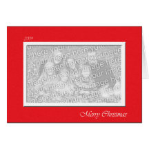 Red Christmas Frame Card