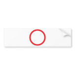red circle ring bumper stickers
