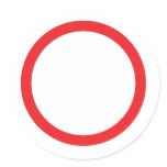 red circle ring round stickers