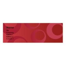 Red Circles - Skinny business cards