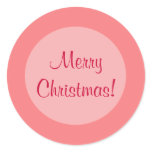 Red Circles Round Sticker