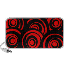 Red Circles Travelling Speaker