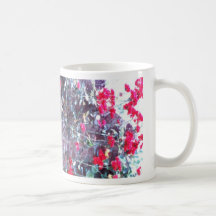 red climbing rose mug