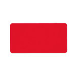 Red Colour Personalized Address Label