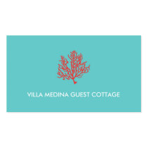 Red Coral Beach Business Card business cards