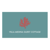 Red Coral Beach Business Card business cards