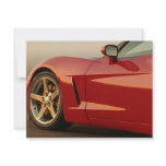 Red Corvette invitations