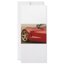 Red Corvette Custom Rack Cards