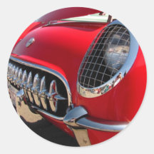 Red Corvette ~ sticker