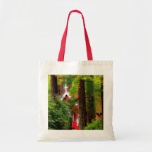 Red Country Church Canvas Bag