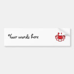 Red crab bumper stickers