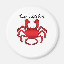 Red crab fridge magnets