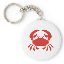 Red Crab Logo Key Chains