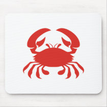 Red Crab Logo Mouse Pad