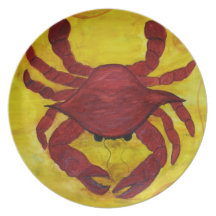 Red Crab plate