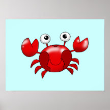 Red crab poster