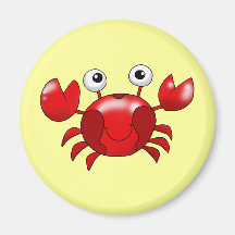 Red crab refrigerator magnets