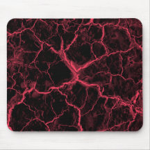 Red Cracks on Black Mouse Pad