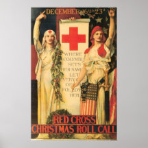 Red Cross Christmas Roll Call Print