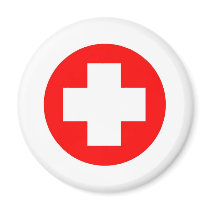 Red Cross Products & Designs! Fridge Magnet