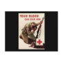Red Cross Your Blood Can Save Him Postcards