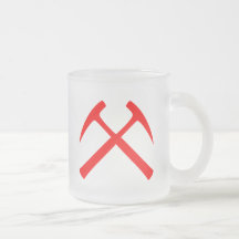Red Crossed Rock Hammers Mug