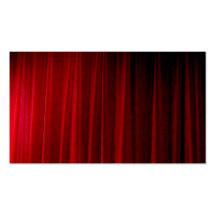 Red Curtain Business Card Templates