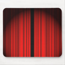 Red Curtain Mouse Pad
