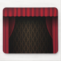 Red Curtain Mousepads