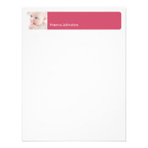 Red custom photo blank thank you flat note card invitations