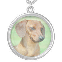 Red Dachshund Necklace