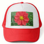 Red Dahlia Mesh Hat