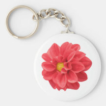 Red Dahlia Keychains