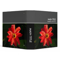 Red Dahlia Photo Book - (1.5in Ring) 3 Ring Binders