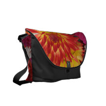 Red Dahlia Rickshaw Messenger Bag