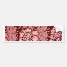 Red Damask Gifts Bumper Sticker