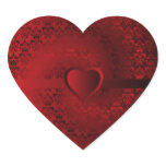 Red damask heart