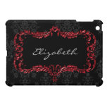 red damask pattern girly Ipad case ipad mini cases