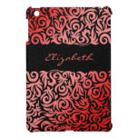 red damask pattern girly Ipad case ipad mini cases