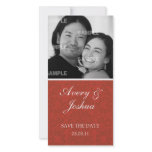Red Damask Photo Card