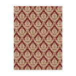 Red Damask Postcard
