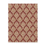 Red Damask Postcard