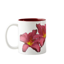 Red Daylily Coordinating Items Mugs